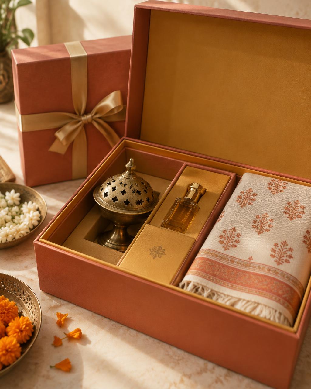 Gift hamper of prayer and home essentials