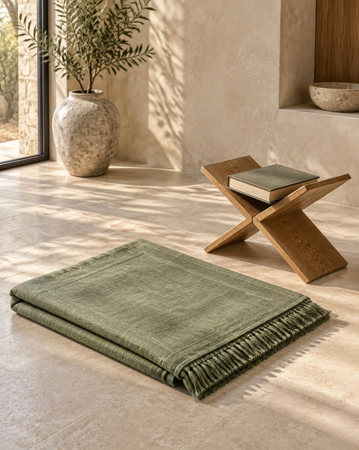 The Stillness Prayer Mat & Rehal Set